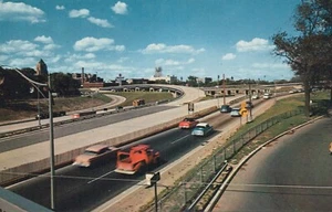 Junction Edsel Ford & John Lodge Expressway - Detroit, Michigan - unposted litho - Picture 1 of 3