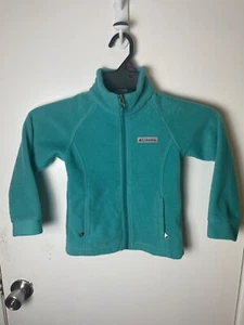 Columbia Mädchen Fleece Reißverschluss Aqua, Größe XXS (4/5) - Bild 1 von 4
