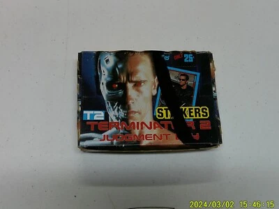 Terminator 2: Judgement Day Stickers, Box of 48 sealed packs, Topps 1991 - Image 1 of 2