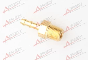 4mm Male Brass Hose Barbs Barb To 1/8" NPT Pipe Male Thread - Picture 1 of 2