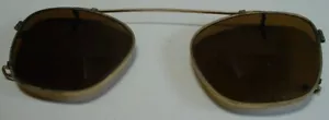Vintage Aviator Clip On SunGlasses AO 11-44-16 American Optical - Picture 1 of 21