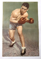 Vintage Boxing Poster 1930's Argentina José Carattoli 18x12 Heavyweight Champion