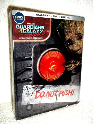 Guardians Of The Galaxy Vol 2 (Blu-ray/DVD, 2017, STEELBOOK) Chris Pratt MARVEL - Image 1 of 4