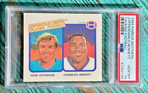 JOHN OFFERDAHL/CORNELIUS BENNETT 1989 Parker Brothers Talking Football PSA 10 - Picture 1 of 2