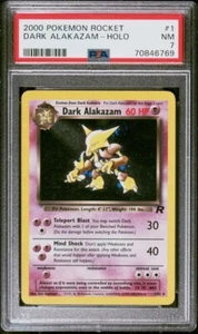 Dark ALAKAZAM #1 - HOLO - POKEMON 2000 - Team Rocket PSA 7 - Picture 1 of 2