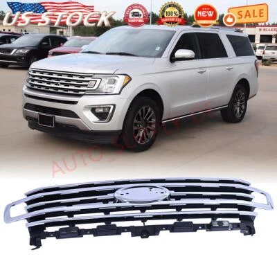 JL1Z8200 Fits Ford Expedition XLT Max 2018-2021 2022 2023 Chrome Front Grille - Изображение 1 из 4