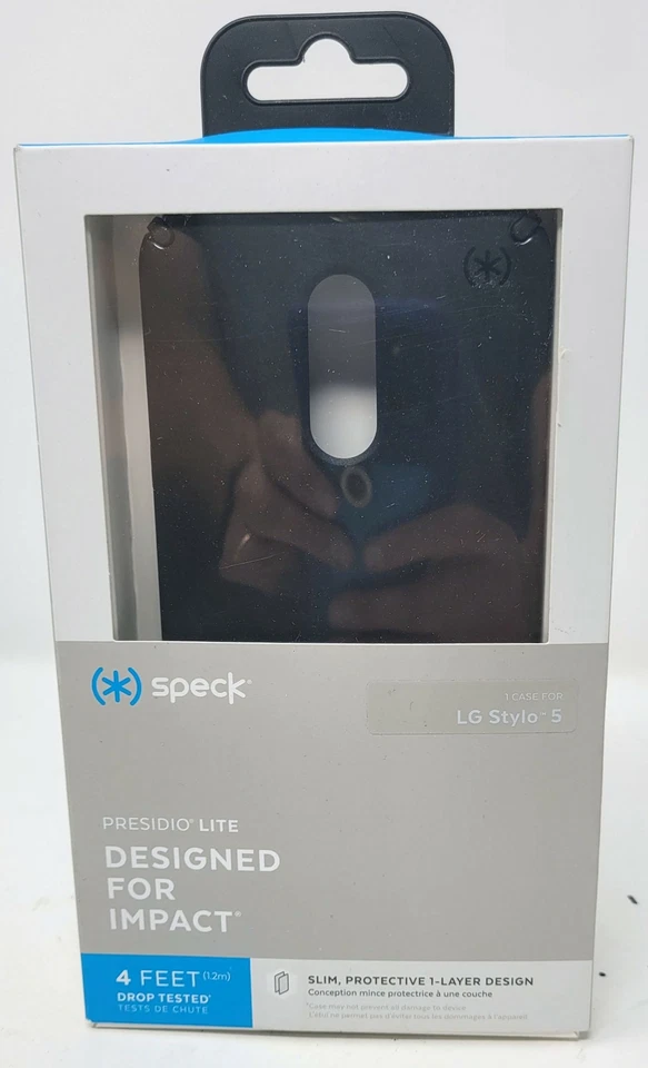 Funda de impacto delgada Speck Presidio Lite para LG Stylo 5 * Negra Foto 1 de 1