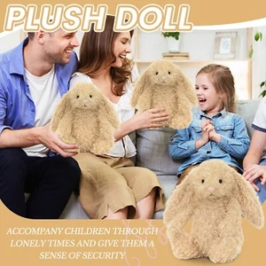 31cm Jelly cat Bashful Luxe Bunny Curly Plush Doll Kid Stuffed Toy Gift Birthday - Picture 1 of 6