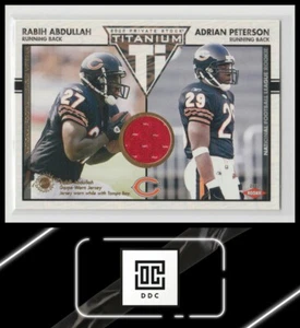 2002 Private Stock Titanium #112 R Abdullah Adrian Peterson Blue Jerseys #/200 - Picture 1 of 2