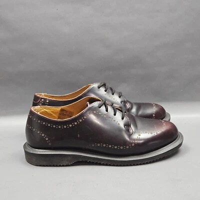 Dr Martens Charlotte Oxfords Mujer 7 Borgoña Cuero Grunge Punk Brogue Foto 1 de 4