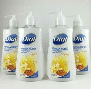 Dial Vanilla Honey Hand Soap Moisturizer 7.5 Oz 4 Pack Expedited Shipping - Picture 1 of 5