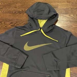 Nike Herren Pullover Grau Gelb Hoodie Größe S - Bild 1 von 6
