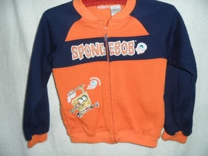 Boy's Sponge Bob zip-up fleece lined sweat jacket size 6 Nickelodeon China - Picture 1 of 7
