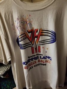 VAN HALEN WORLD TOUR T-SHIRT 1998 MONSTER MAGNET JOHNNY LANG - Picture 1 of 2