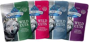 Wet Dog Food Variety Pack, Beef Salmon, Duck Chicken 3-oz Pouches, (Pack of 24) - Picture 1 of 6