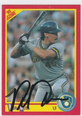 1990 Score #390 Rob Deer Brewers Signed Auto IP Free Shipping! - Image 1 of 2