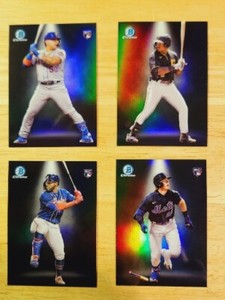 2023 Bowman Chrome Baseball Spotlight 4 Card Lot Alvarez/Johnson/Harris II/Baty