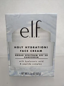 E.L.F Holy Hydration Face Creme Hyaluronic Acid Peptide SPF 30 1.76oz - Picture 1 of 4