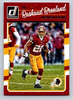 2016 Donruss 300 Bashaud Breeland Washington Redskins - Image 1 of 2