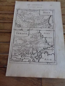 Gravur Balkan Dace Thrace aus Beschreibung des Universums von Mallet - 1675 - Bild 1 von 1