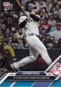 2024 Topps Now 131 Anthony Rizzo 12º Jugador en Alcanzar 300 HRs 6/49 - ¡Envío Gratis! - Imagen 1 de 2