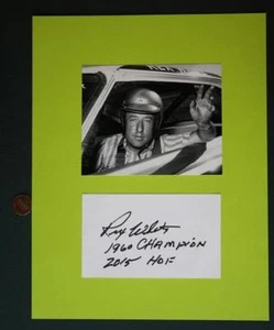 1960 Daytona 500 Champion Driver Rex White signed autograph & photo set NASCAR-- - Picture 1 of 1
