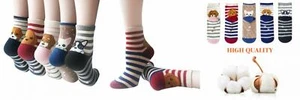 4-5 Pairs Womens Cute Animal Socks Casual Cotton Crew Funny A-01 - Picture 1 of 9