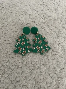 Christmas Tree Earrings - Picture 1 of 3