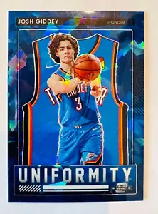 Josh Giddey 2021-22 Panini Contenders Optic Uniformity Blue Ice Rookie Prizm /75 - Picture 1 of 1