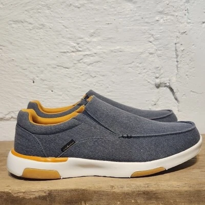 Mocasines sin cordones OrthoComfoot para hombre azules de mezclilla talla EU 48 US 13,5 acolchados Foto 1 de 4