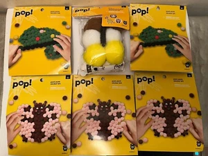 Konvolut 6 neue unbenutzte - Pop! Bommel Sitzset Kinder Basteln - Bild 1 von 7