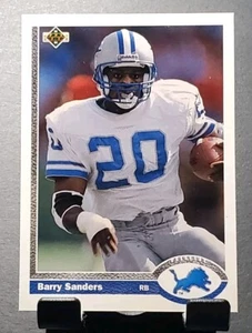 1991 Upper Deck #444 Barry Sanders LIONS HOF'er football card🏈NM/MT - Picture 1 of 2