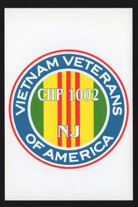 Postcard - Vietnam Veterans of America New Jersey Symbol Badge Patch  - Picture 1 of 2
