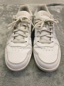 Adidas Hoops 2.0 Low Sneakers Winens 7.5 Triple White Classic Casual B42096 - Picture 1 of 16