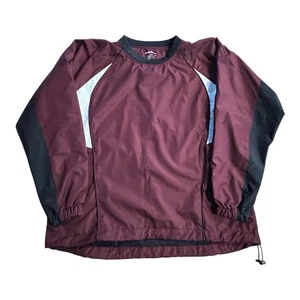 Easton Herren L/XL Baseball Pullover Shell Windbreaker weinrot - Bild 1 von 6