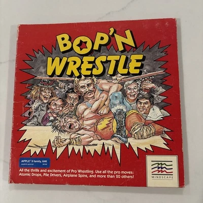 Bop N" Wrestle by Mindscape for Commodore 64/128 Complete Near Mint - Image 1 of 4