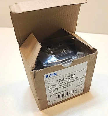 Eaton Cutler‑Hammer C25DND330T Magnetic Definite Purpose Contactor – 40A, New - Image 1 of 4
