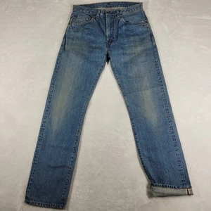 Levi's 505-0217 LVC Selvedge Muster Jeans Herren 32 x 32 blau Talon Reißverschluss Big E Japan - Bild 1 von 14