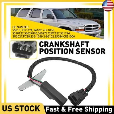 Sensor de posición de ángulo del cigüeñal 56027870 para Dodge Dakota Durango Ram 1500 NUEVO Foto 1 de 4