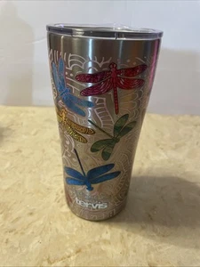Tervis 20 Oz Stainless multicolor dragonfly Tumblr With Lid - Picture 1 of 8