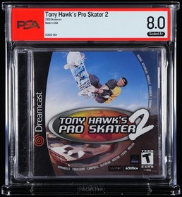 Tony Hawk's Pro Skater 2 Sega Dreamcast Sealed Graded PSA 8.0