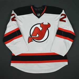 2015-16 John Moore New Jersey Devils Game Used Worn NHL Hockey Jersey MeiGray - Picture 1 of 4