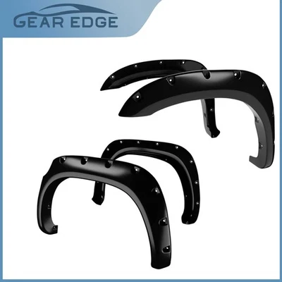4X Fender Flares for 2007-2013 Toyota Tundra Pocket Rivet Style Wheel Smooth Foto 1 de 4