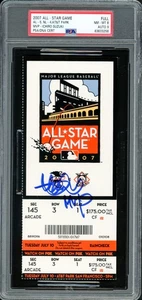 Ichiro Suzuki Auto 2007 All Star Game Ticket Mariners PSA 8 Sig 9 "MVP" PSA/DNA - Picture 1 of 2