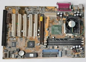 Carte mère rétro ASUS CUV4X socket 370 AGP pro + Pentium III 933MHz + 256Mo de RAM - Photo 1/4