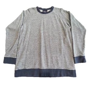 Sudadera a Rayas Patagonia Trail Harbor Para Hombre L Azul Algodón Mezcla Cáñamo - Imagen 1 de 9
