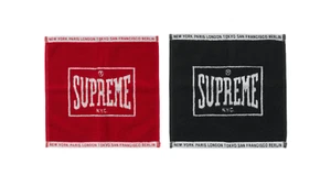 Supreme Square Minitücher (2er Set) Einheitsgröße (neu) rot und schwarz Farbe - Bild 1 von 7