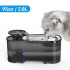 ALROCKET Cat Water Fountain,95oz/2.8L Stainless Steel Pet Water Fountain .