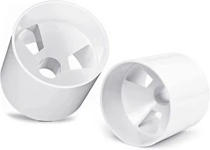 2PCS Golf Hole Cup,Abs Avorio Bianco Plastica Tazze da Golf,Dimensione 4" Profondità,Diametro - Foto 1 di 3