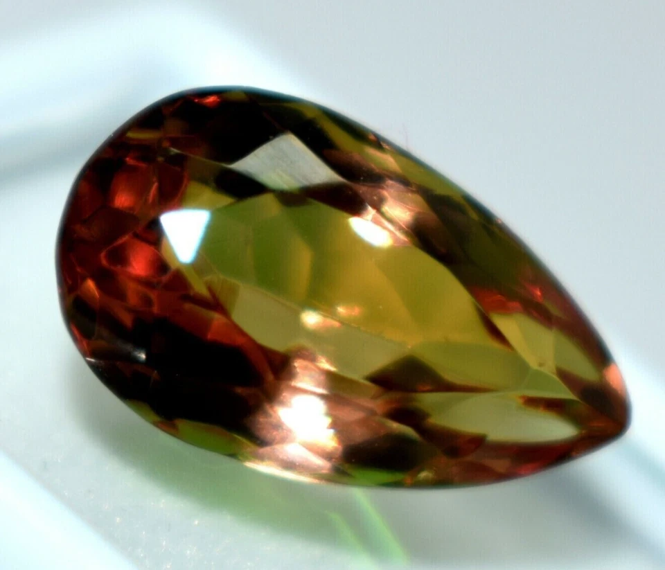 39.35 Ct. Large Alexandrite Pear Cut Color Change Loose Gemstone Gift 4 Birthday - Image 1 of 4